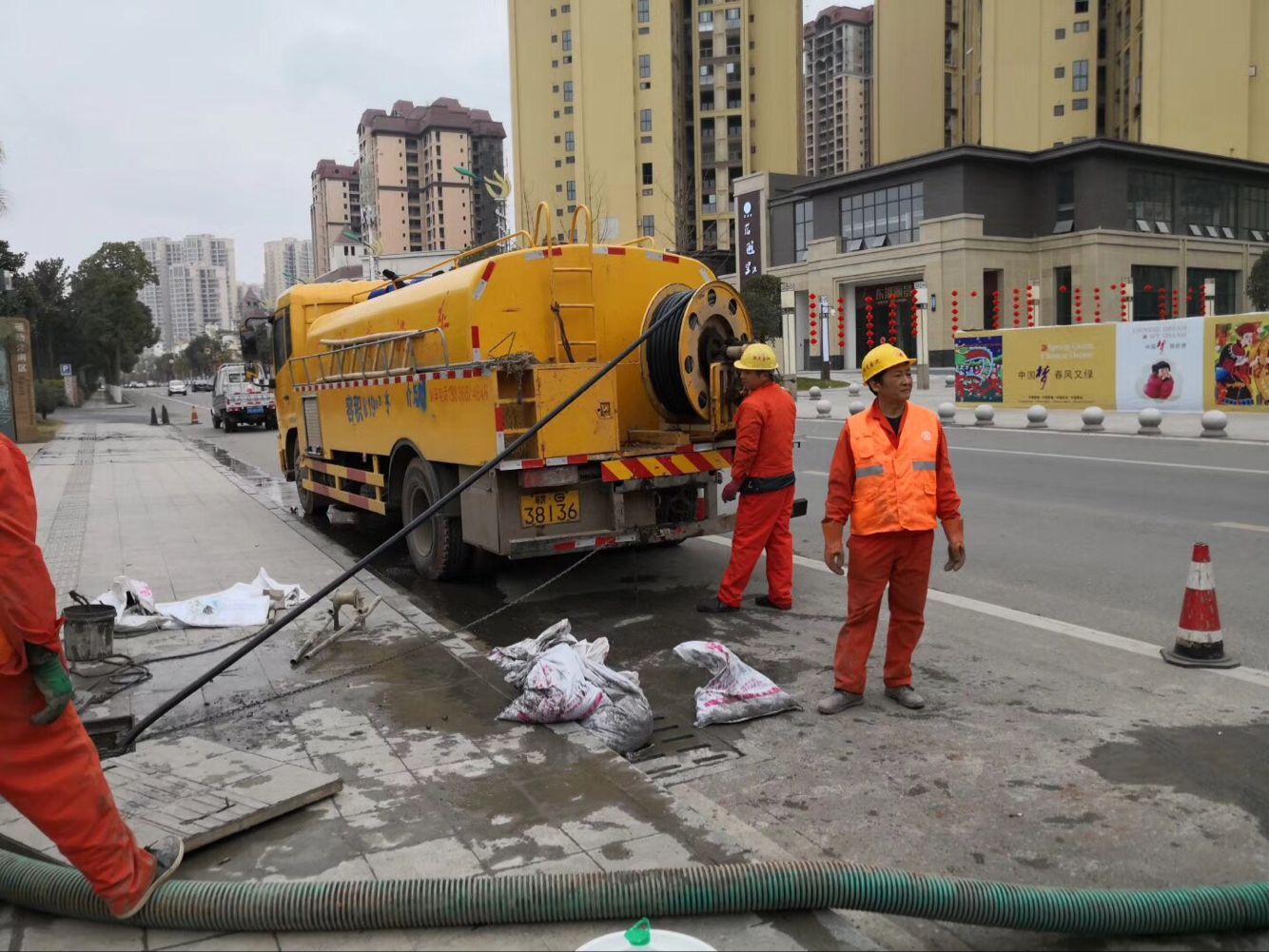 黑水排污管道清淤-管道清洗
